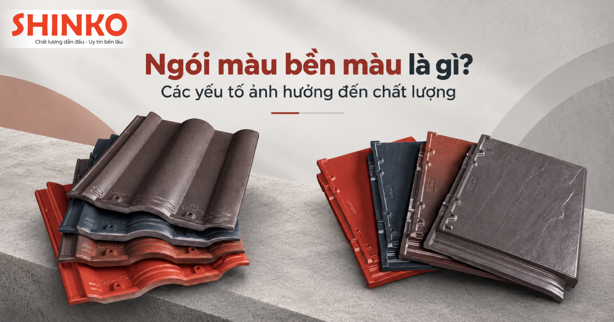 ngói màu bền màu