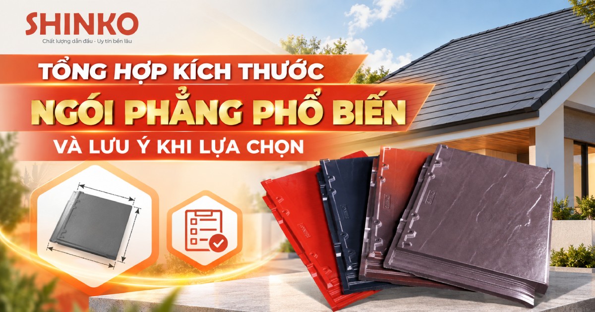 kích thước ngói phẳng